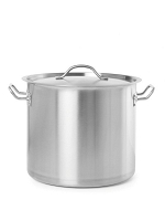 Garnek wysoki BUDGET LINE z pokrywką 21 l; śr. 300x(H)300 Hendi