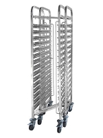 Wózek do transportu pojemników, kompaktowy - 15x GN 1/1 550x380x1700 mm 