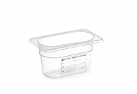 Pojemnik GN 1/9 HACCP z polipropylenu bez pokrywek - 176x108x(H)65 mm, 0,6 l