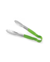 Szczypce do serwowania - HACCP zielony 250 mm