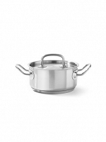 Garnek niski Kitchen Line z pokrywką - Dno Kapsułowe 1,5 l; śr. 160x(H)75 Hendi