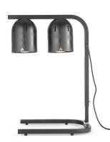 Lampa do podgrzewania potraw, czarna 500W