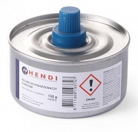 Paliwo do podgrzewaczy (czas spalania ok 4h) z knotem - puszka 145g (kpl 24 szt.) Hendi