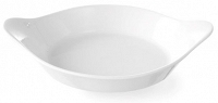 Półmisek do zapiekania okrągły z uchwytami - 185x152x40 mm