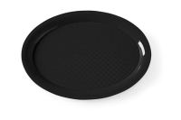 Taca Fast Food owalna Czarna 265x195 mm
