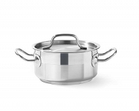 Garnek niski Profi Line z pokrywką - Dno "Sandwich" 1,5 l, śr. 160 x(H)75 Hendi