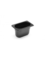 Pojemnik GN 1/9 z czarnego poliwęglanu 176x162x(H)100 mm, 1 l