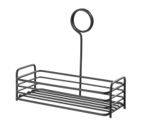 Organizer na przyprawniki, prostokątny, czarny 205x90x180 mm