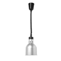 Lampa do podgrzewania potraw - wisząca - śr.175x(H)250mm SREBRNA