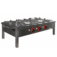 Taboret gazowy 3-palnikowy 21 kW 1690x600x350 mm