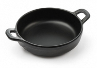 Rondelek czarny Little Chef Mini okrągły 150x115