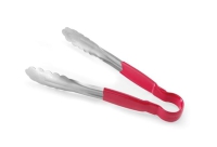 Szczypce do serwowania - HACCP czerwony 250 mm